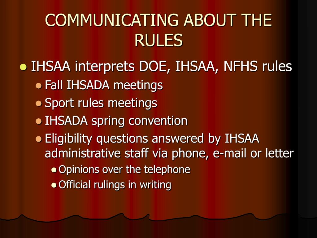 PPT AN INTRODUCTION TO THE IHSAA PowerPoint Presentation, free