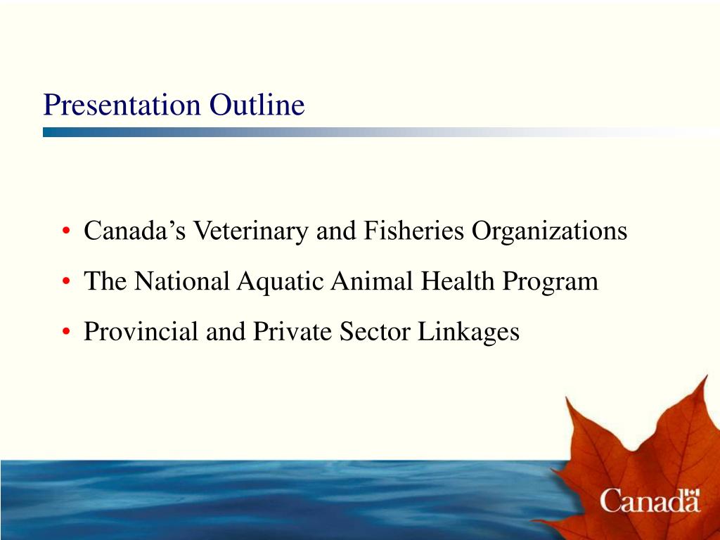 PPT Canada’s Aquatic Animal Health Program PowerPoint Presentation