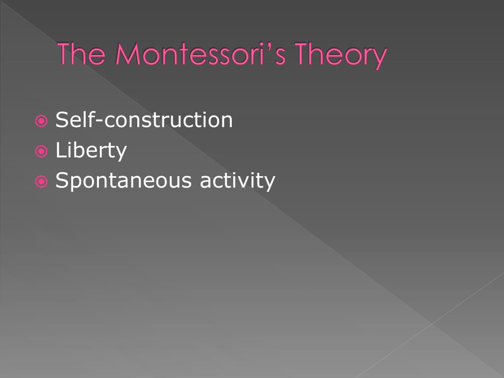 PPT MARIA MONTESSORI PowerPoint Presentation ID693668