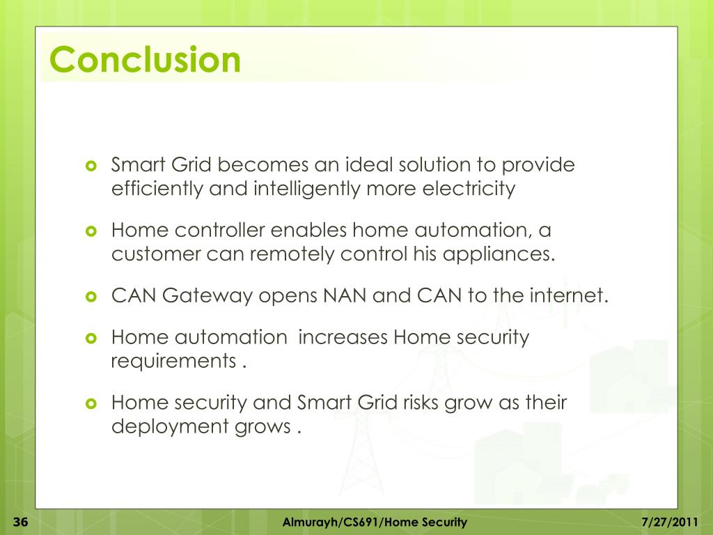 PPT Home Security In Smart Grids PowerPoint Presentation, free
