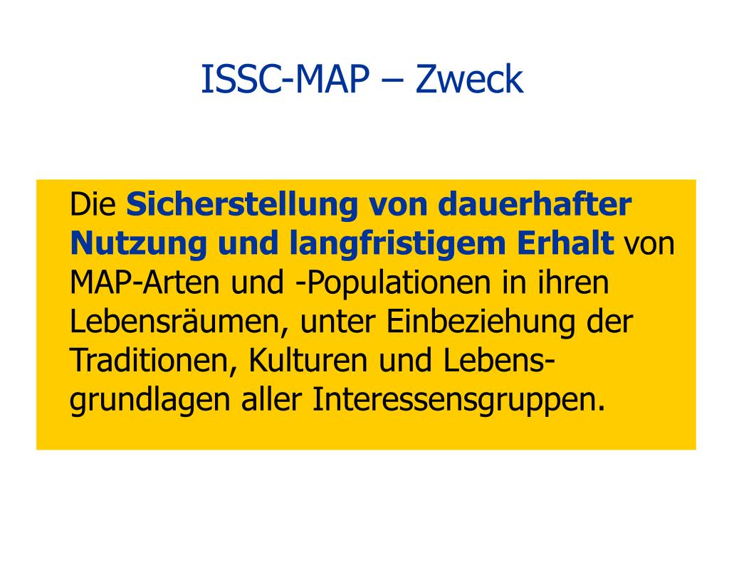 PPT Der Internationale Standard für die nachhaltige Wildsammlung von