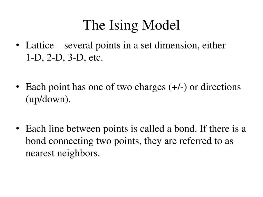 PPT The Ising Model PowerPoint Presentation, free download ID695442