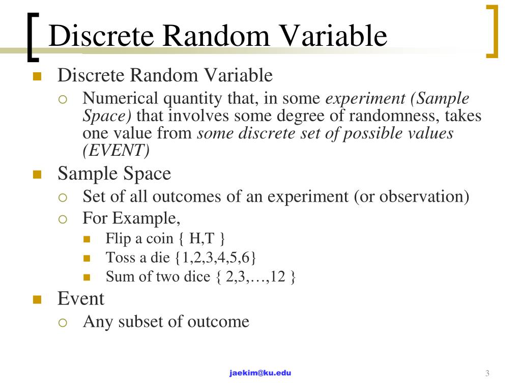 PPT Chapter 1 Probability Theory ( i ) One Random Variable