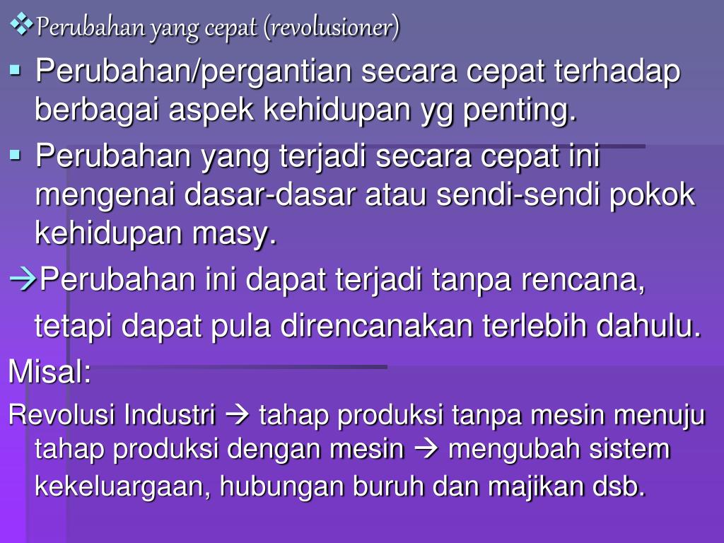 PPT PERUBAHAN KEBUDAYAAN PowerPoint Presentation, free download ID