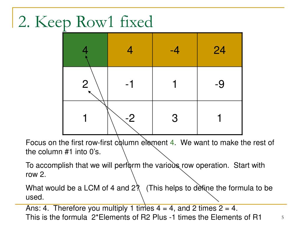 PPT GaussJordan Method. PowerPoint Presentation, free download ID