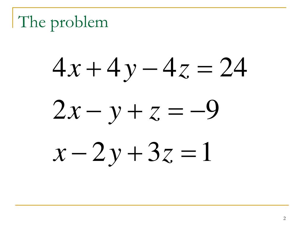 PPT GaussJordan Method. PowerPoint Presentation, free download ID