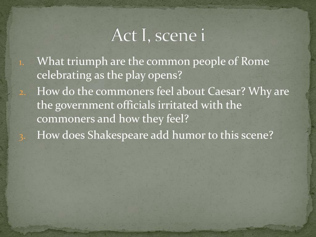 Julius Caesar Act I, scene i Summary & Analysis