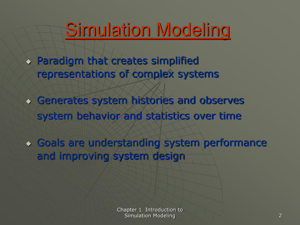 PPT Chapter 1 Introduction to Simulation Modeling PowerPoint