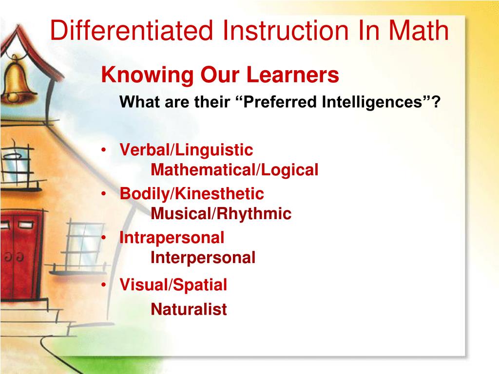 PPT Differentiated Instruction In Math PowerPoint Presentation, free download ID698934