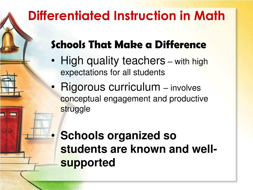 PPT Differentiated Instruction In Math PowerPoint Presentation ID698934