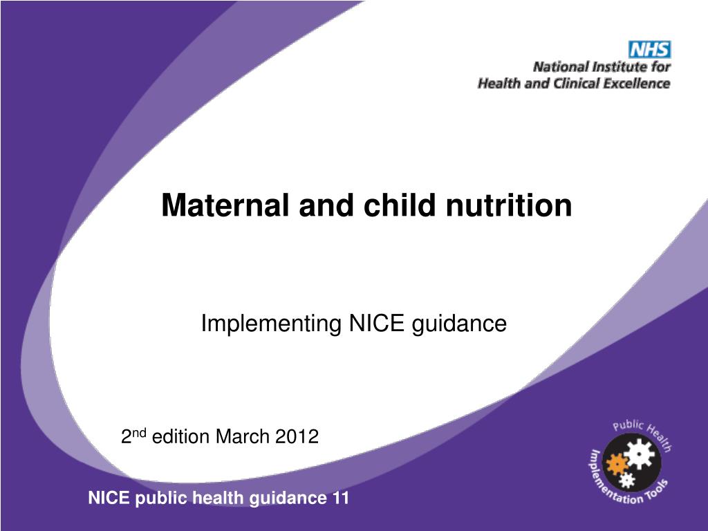 PPT Maternal and child nutrition PowerPoint Presentation, free