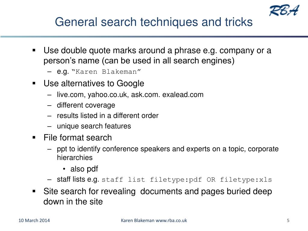 PPT Research Practitioner Skills Day 23 rd & 24 th April 2008