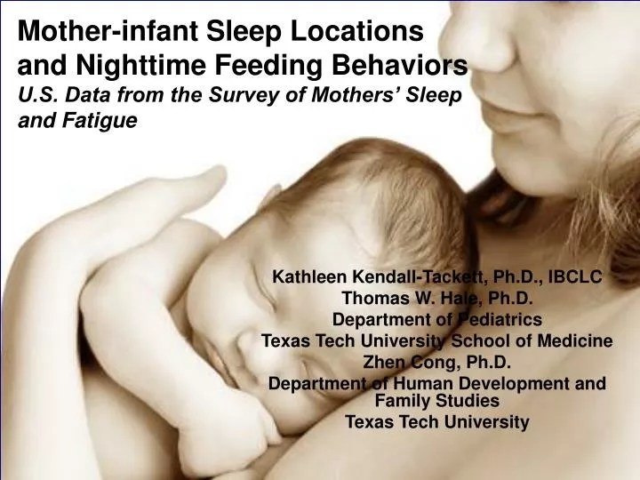 PPT Motherinfant Sleep Locations and Nighttime Feeding Behaviors U.S