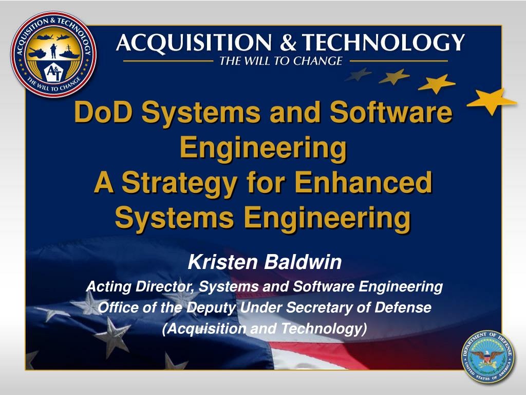 PPT DoD Systems and Software Engineering A Strategy for Enhanced
