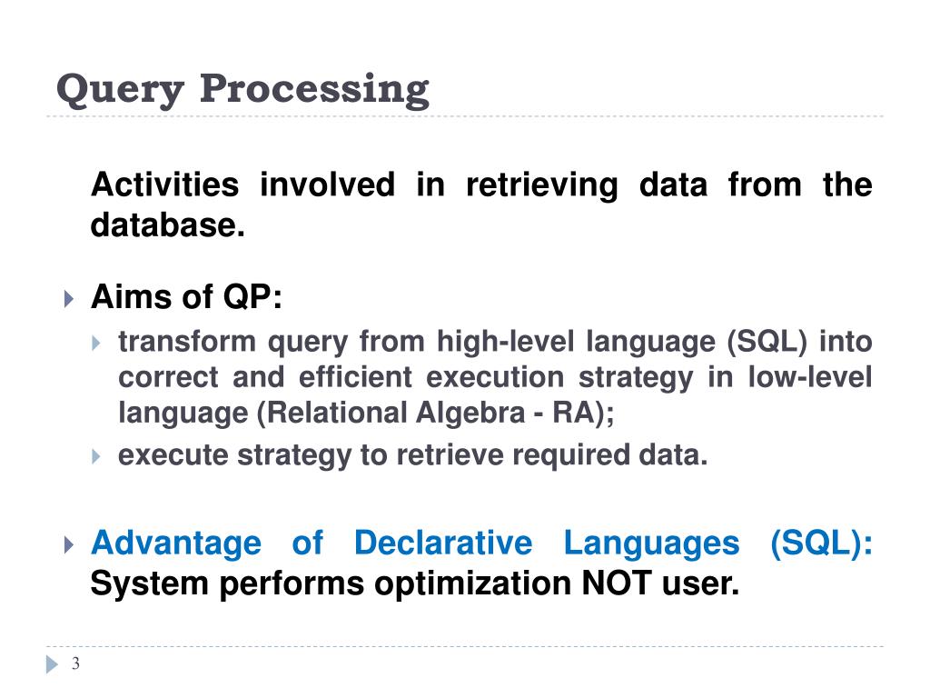 PPT Query Processing PowerPoint Presentation, free download ID703286