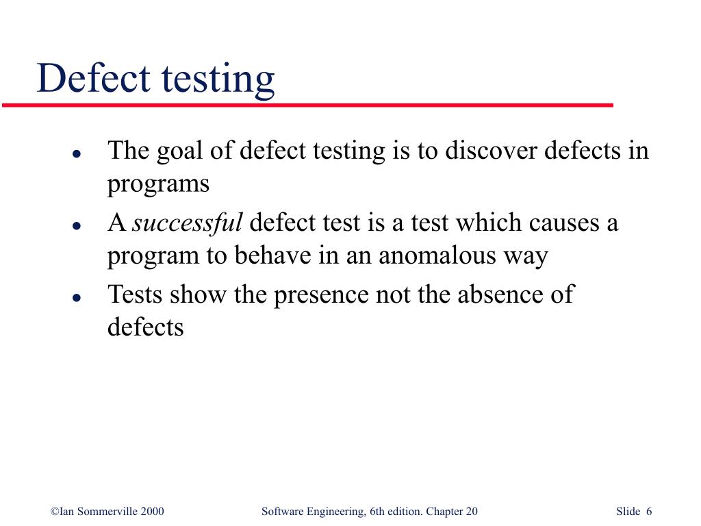 PPT Defect testing PowerPoint Presentation, free download ID704002