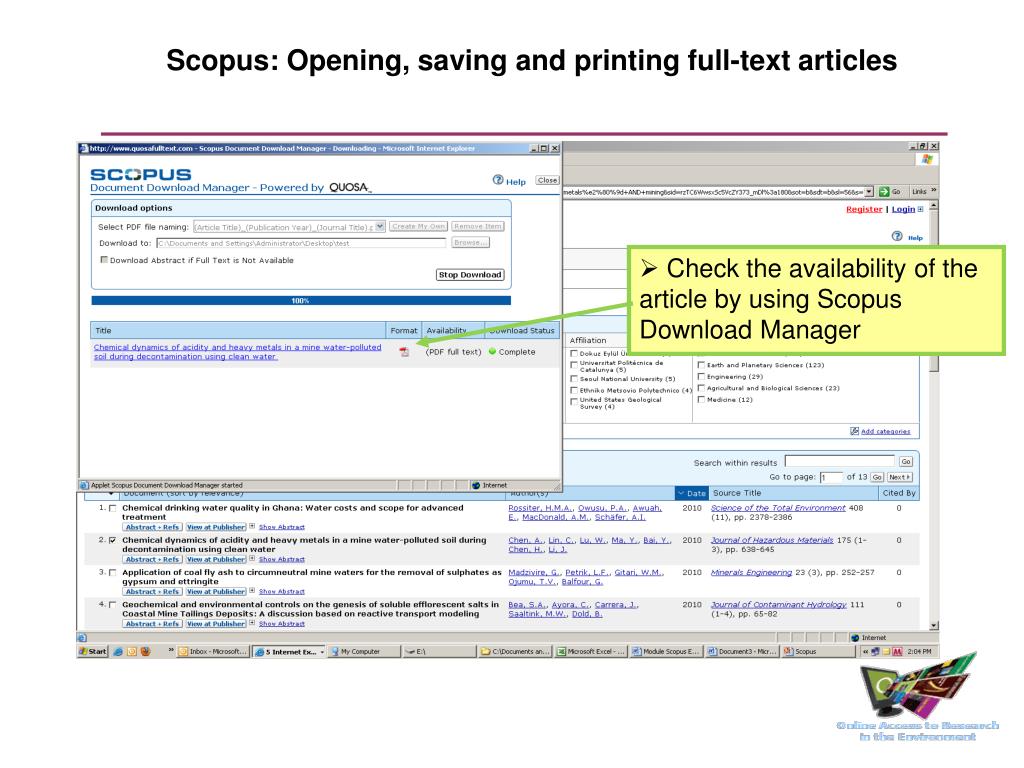 PPT SCOPUS Searching for Scientific Articles PowerPoint Presentation