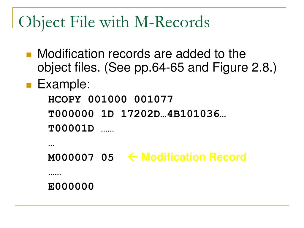 PPT Assembler Machine Dependent Features PowerPoint Presentation