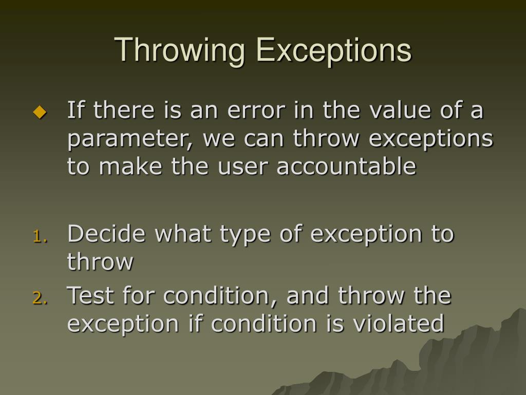 PPT Chapter 15 Exception Handling PowerPoint Presentation, free