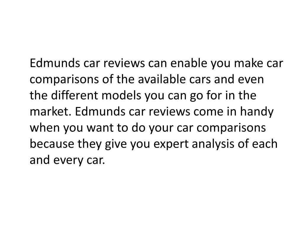 PPT Edmunds Car Reviews PowerPoint Presentation, free download ID