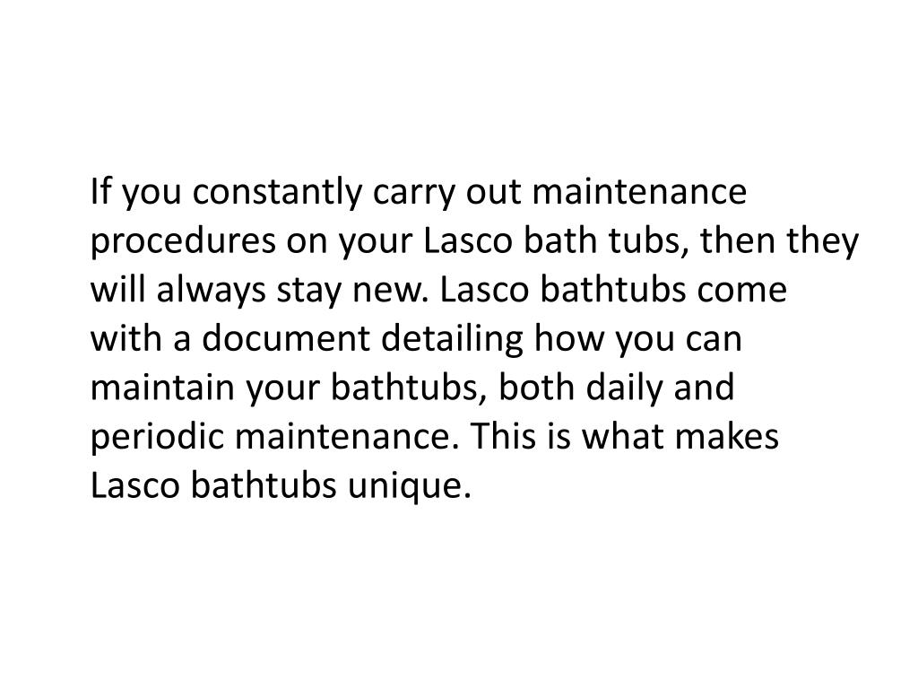 PPT Lasco Bathtubs PowerPoint Presentation, free download ID707642