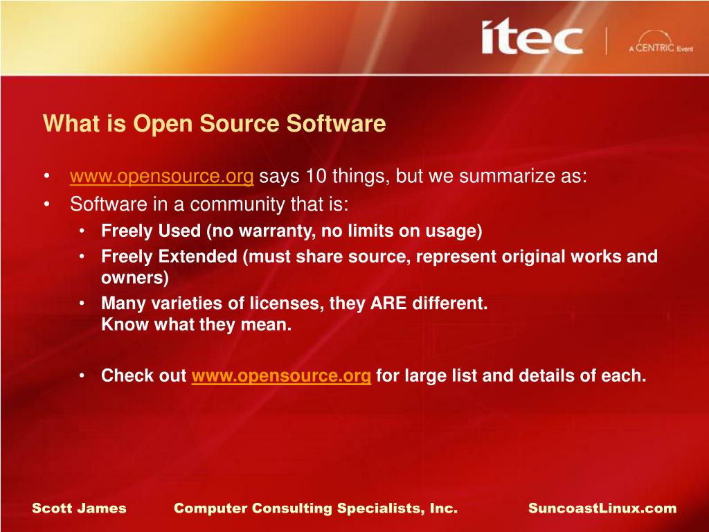 PPT Open Source Software A Case Study PowerPoint Presentation, free download ID708247