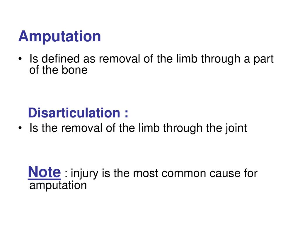 PPT AMPUTATION PowerPoint Presentation ID708250
