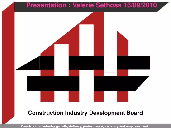 PPT Construction Industry Development Board PowerPoint Presentation
