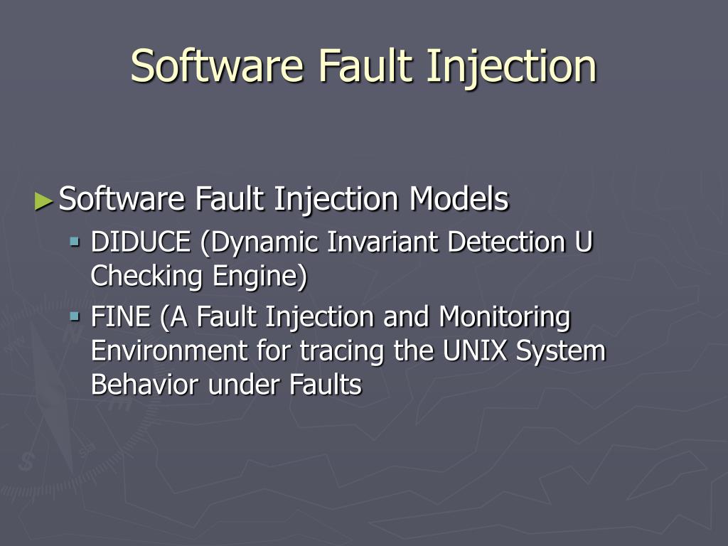 PPT Software Faults and Fault Injection Models PowerPoint