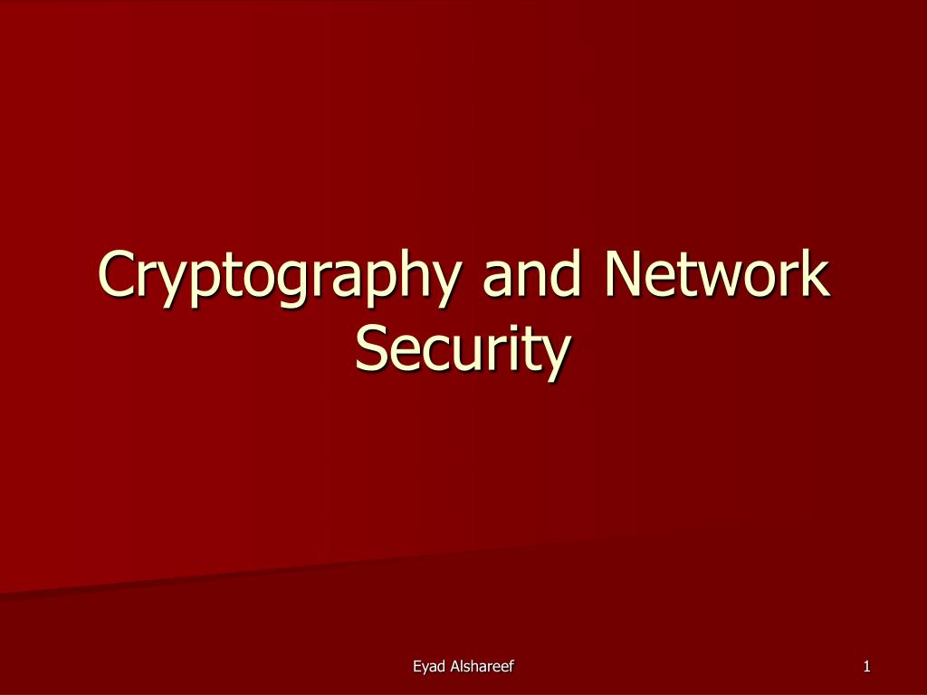 PPT Cryptography and Network Security PowerPoint Presentation, free