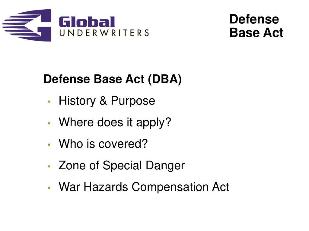 PPT DEFENSE BASE ACT PowerPoint Presentation, free download ID7108