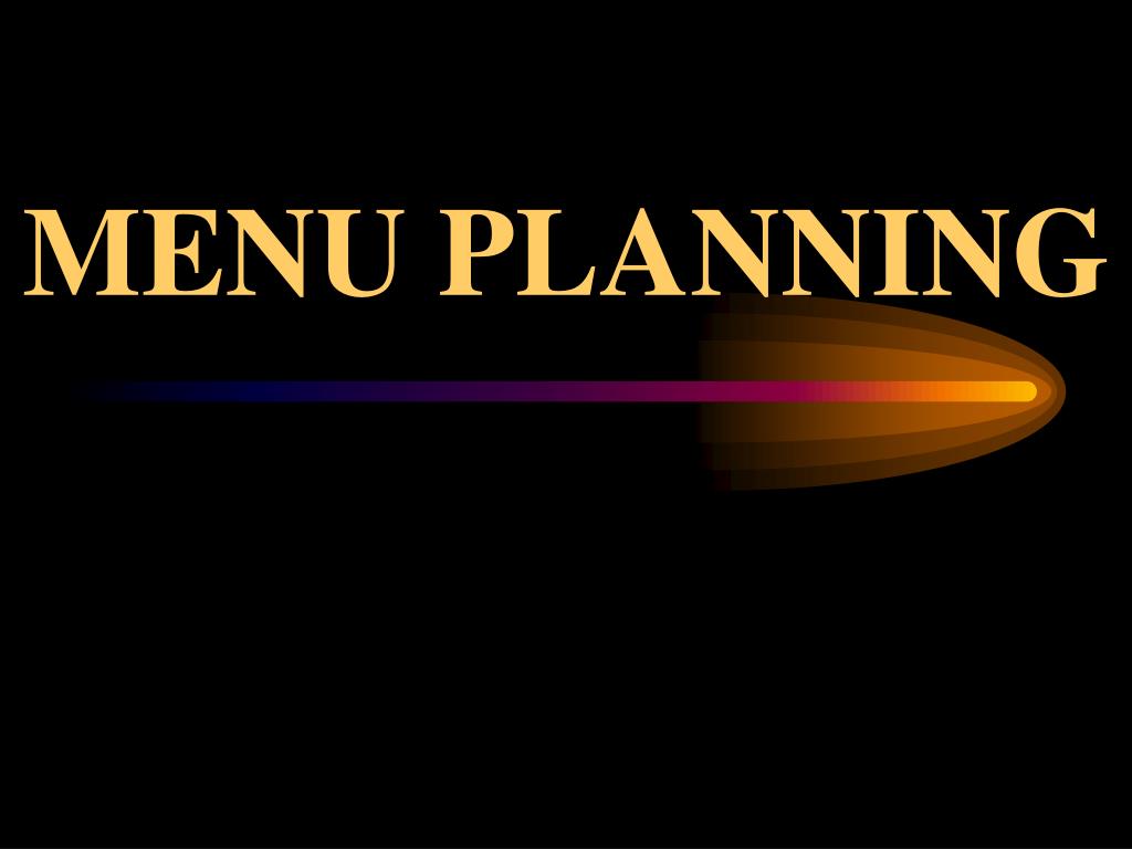 PPT MENU PLANNING PowerPoint Presentation, free download ID712259