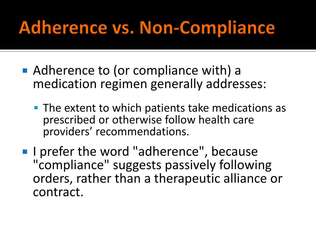 PPT Fundamentals of Medical NonAdherence (and delivering bad news
