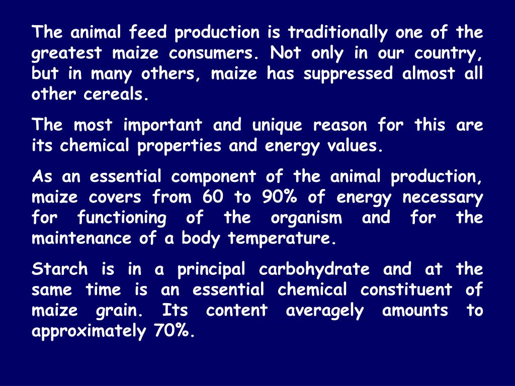 PPT STARCH IN ANIMAL FEED PowerPoint Presentation, free download ID