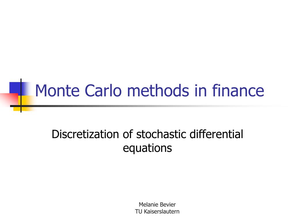 PPT Monte Carlo methods in finance PowerPoint Presentation, free