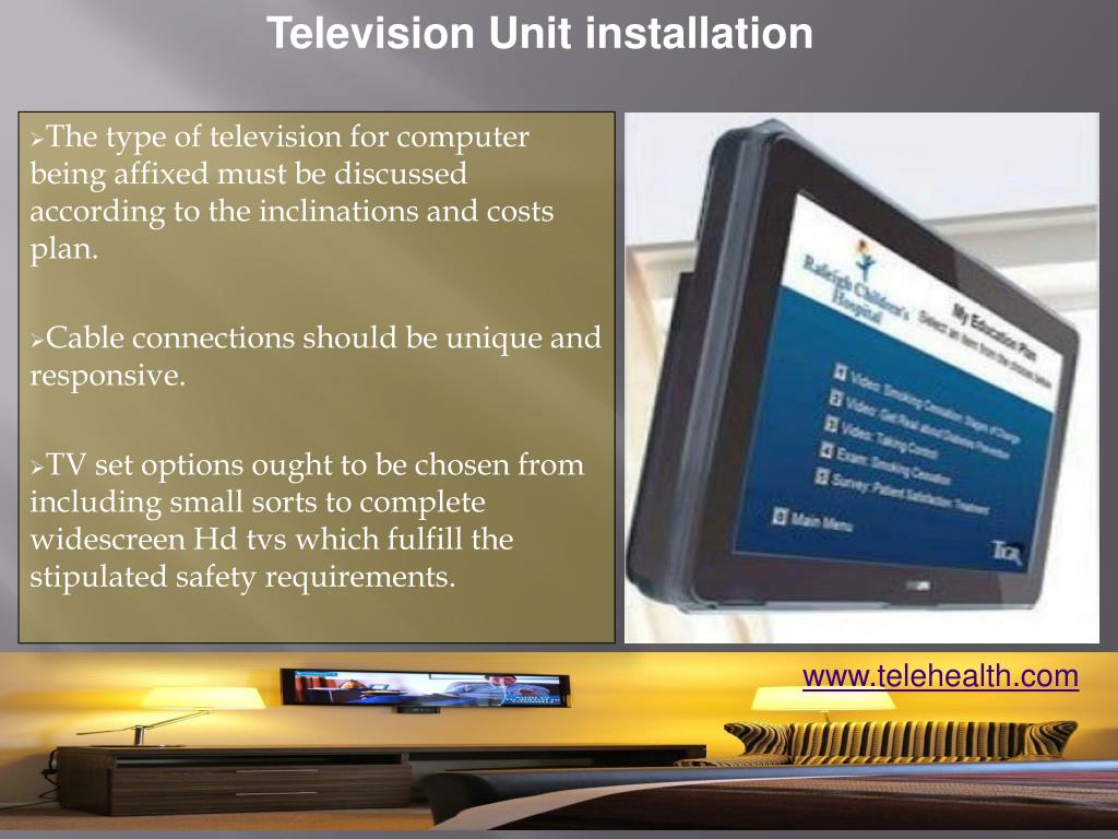 PPT A Guide to Comprehension Hospital Grade Television Methods
