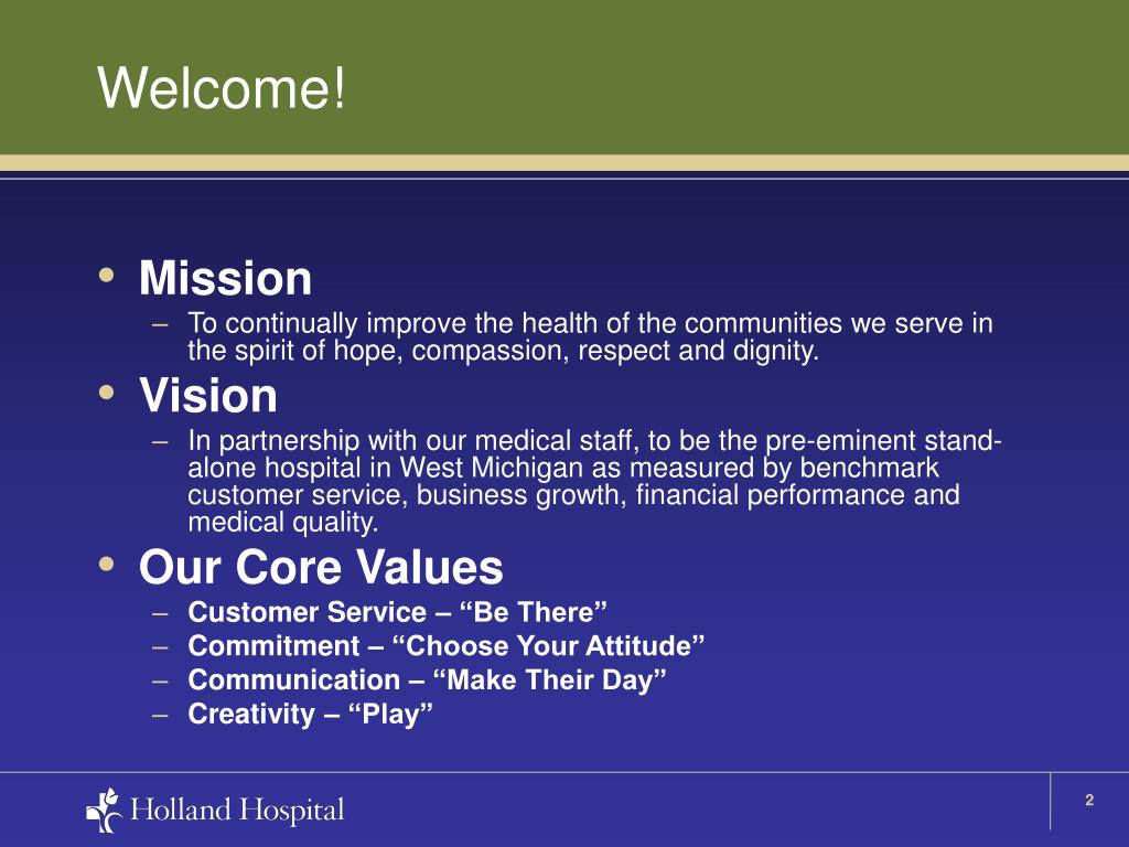 PPT Holland Hospital PowerPoint Presentation, free download ID720524