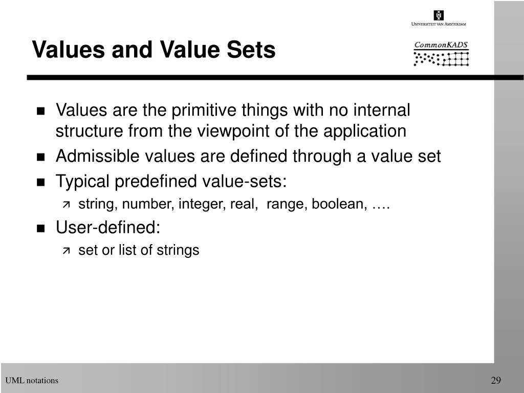 PPT UML Notations in CommonKADS PowerPoint Presentation, free
