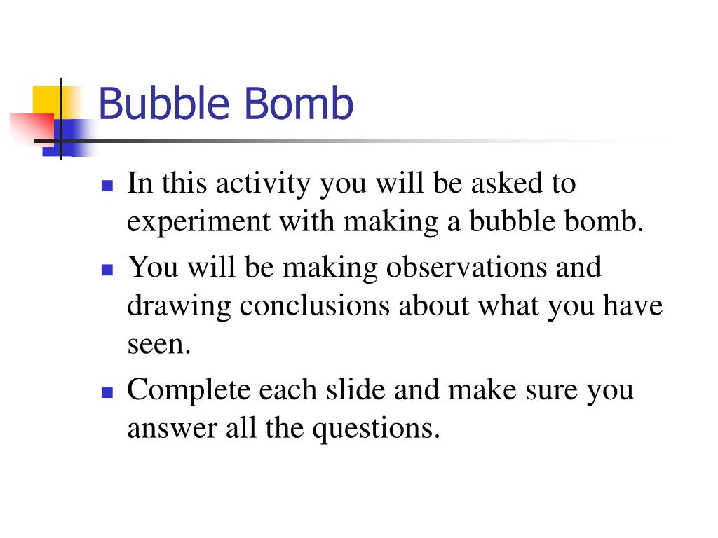 PPT Bubble Bomb PowerPoint Presentation, free download ID720766