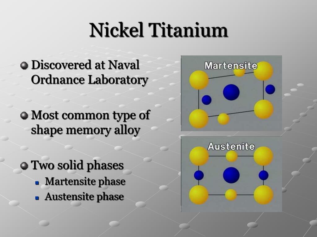 PPT Shape Memory Alloys Nickel Titanium PowerPoint Presentation, free download ID720797