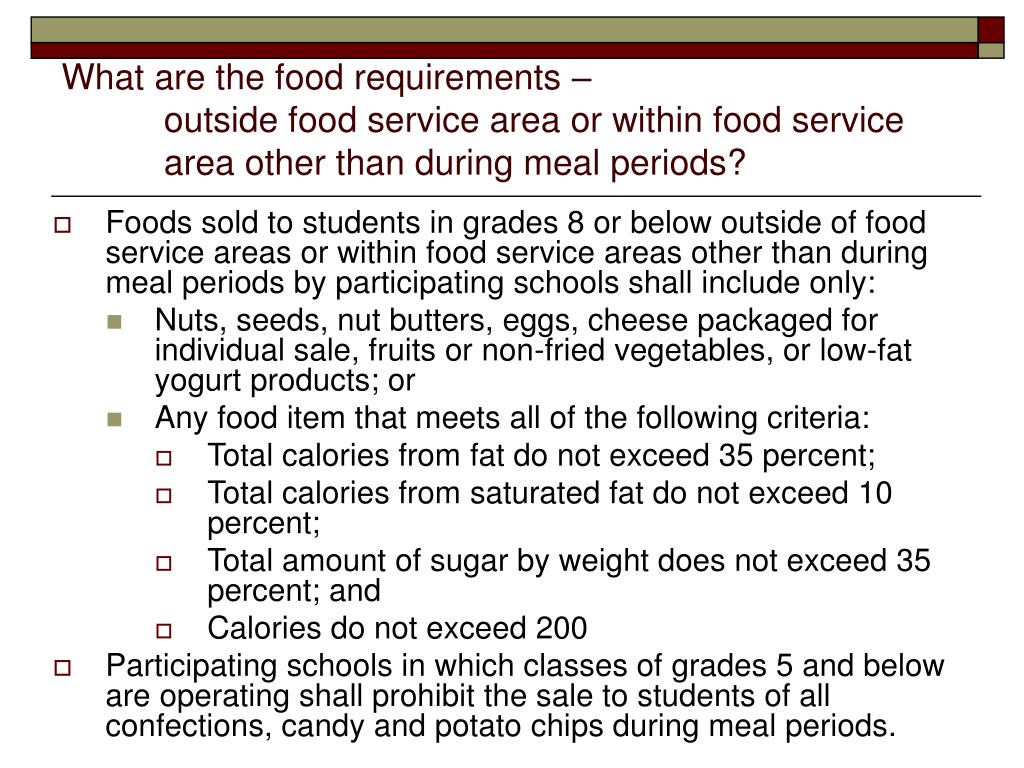 PPT School Food Service Rules Part 305 PowerPoint Presentation, free