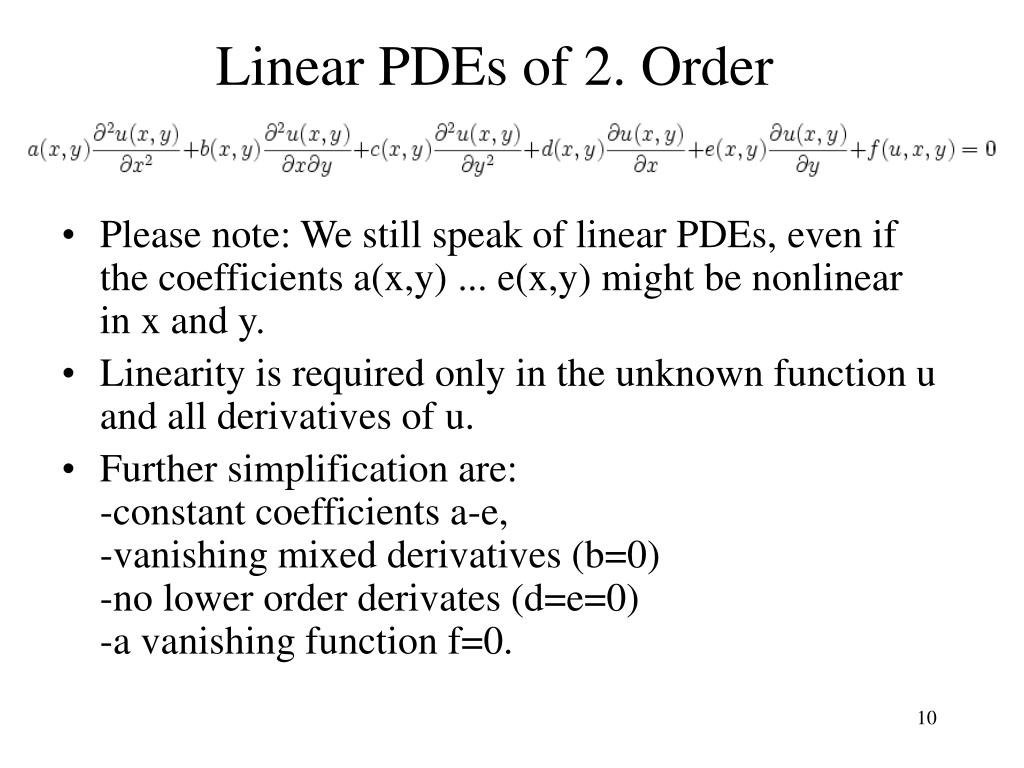 PPT Numerical Integration of Partial Differential Equations (PDEs