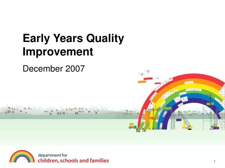 PPT Early Years Quality Improvement PowerPoint Presentation, free