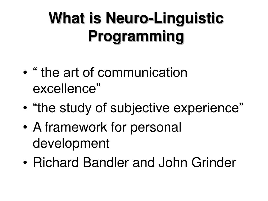 How Neuro-Linguistic Programming Can Help You Achieve Your.