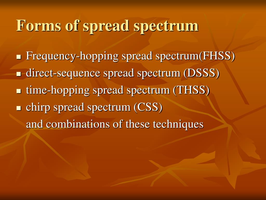 PPT Direct Sequence SpreadSpectrum with Frequency Hopping PowerPoint