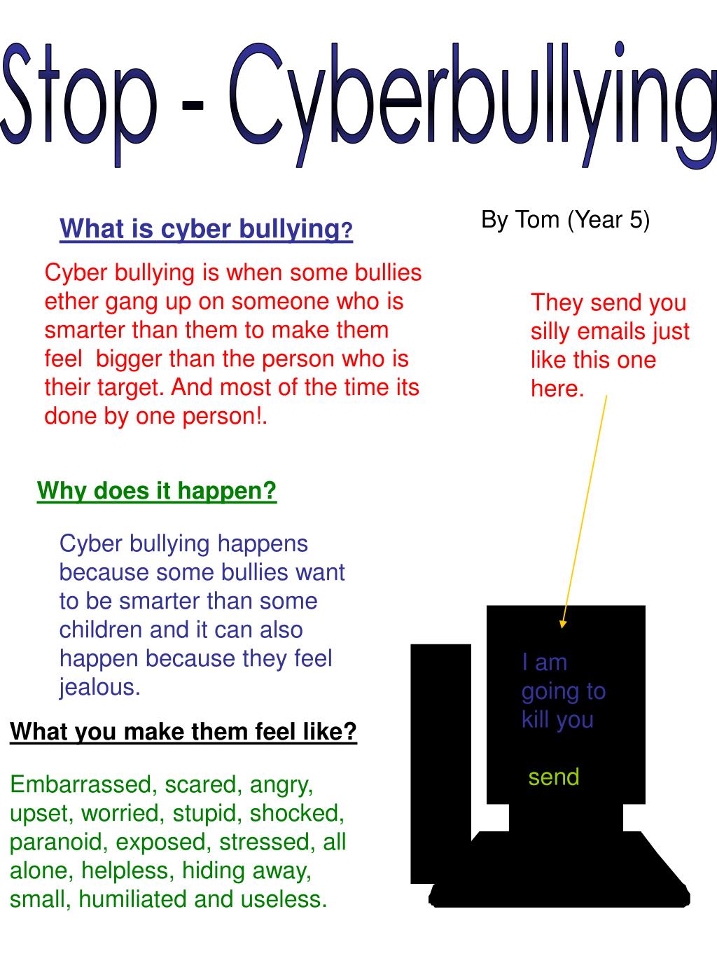 PPT Stop Cyberbullying PowerPoint Presentation, free download ID