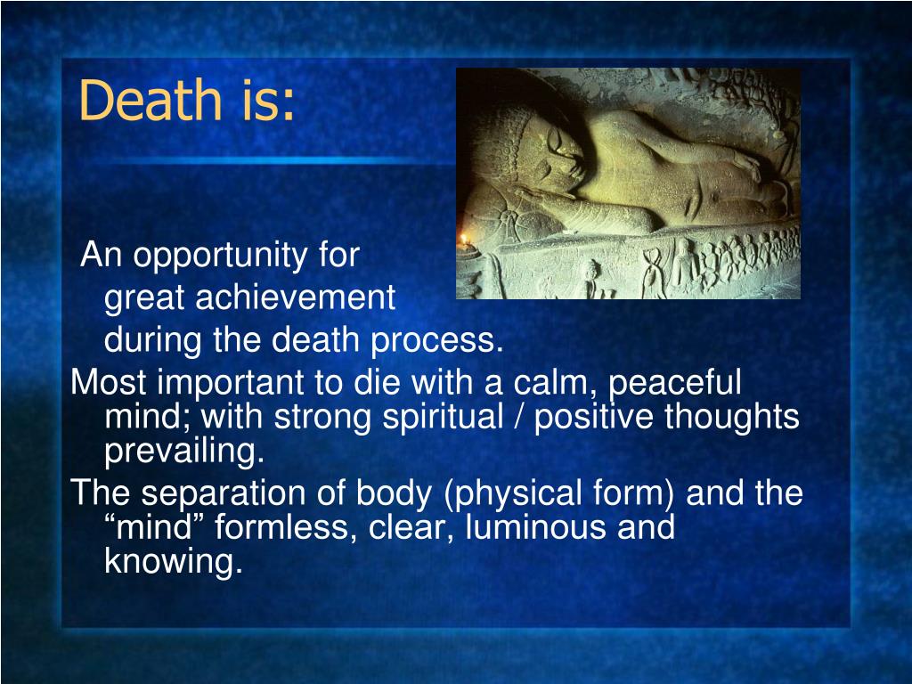 PPT For a Buddhist’s Death PowerPoint Presentation, free download