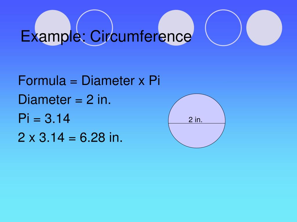 PPT Circumference & Area of a Circle PowerPoint Presentation ID727211