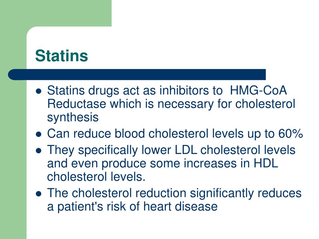 PPT Statin Drugs PowerPoint Presentation, free download ID72750