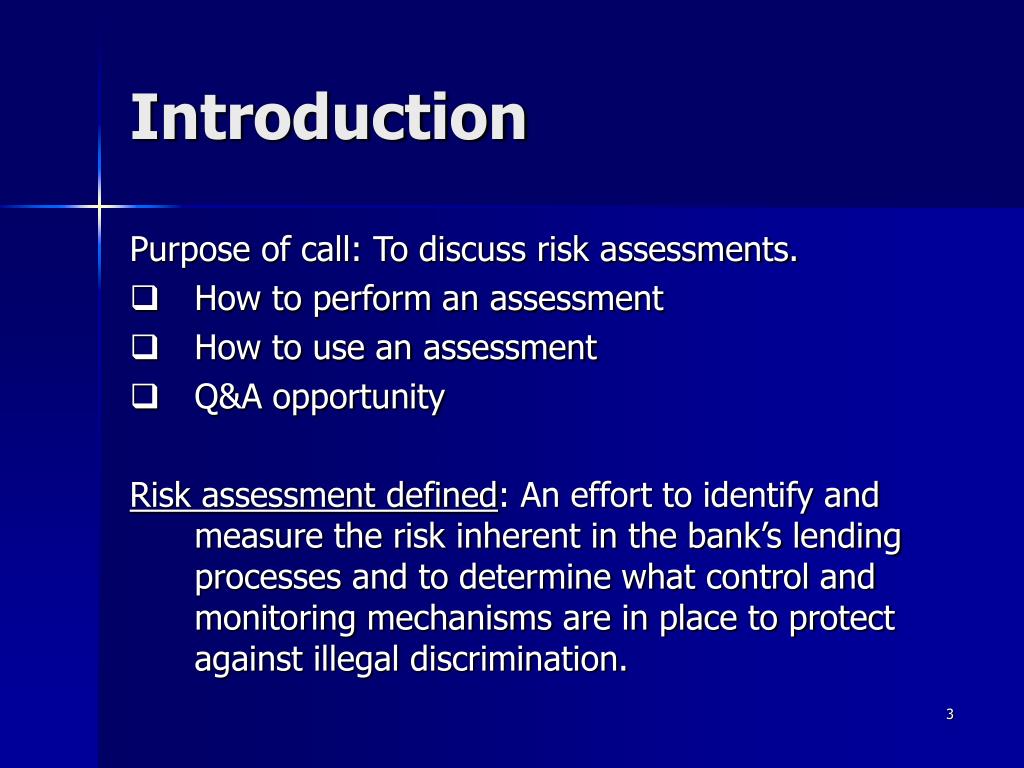 Sample Fair Lending Risk Assessment Role of data in fair lending